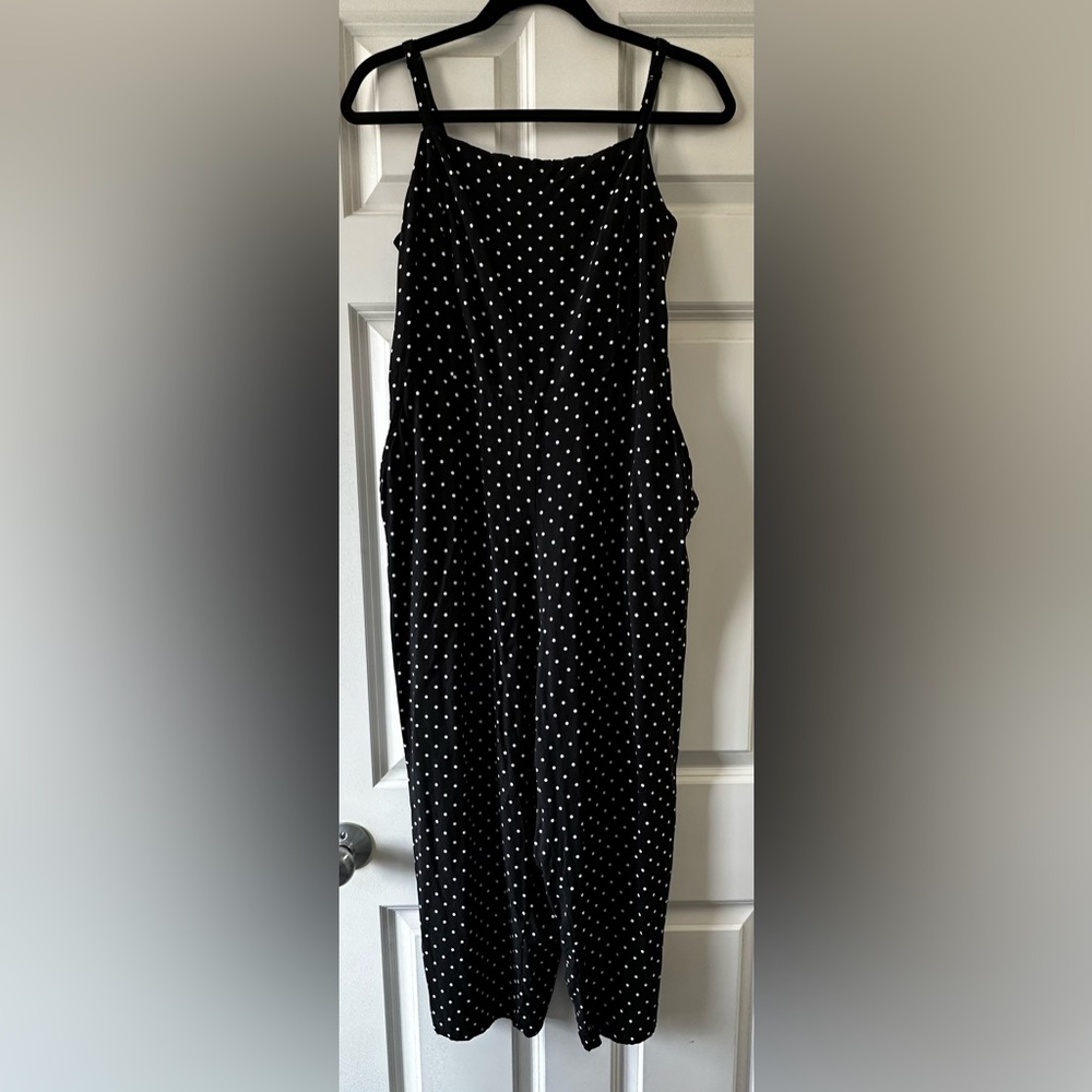 Old Navy large romper. Polka dots and spaghetti straps.
